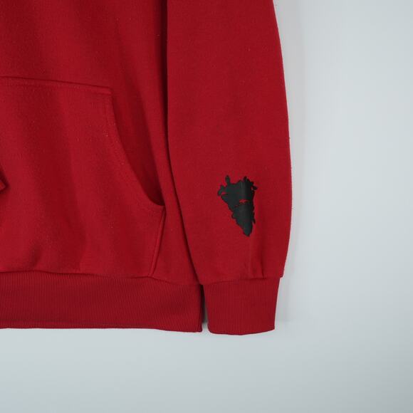 Crooks & Castles Hoodie Mens Large Red Chest Box Logo Sweatshirt - Picture 5 of 10